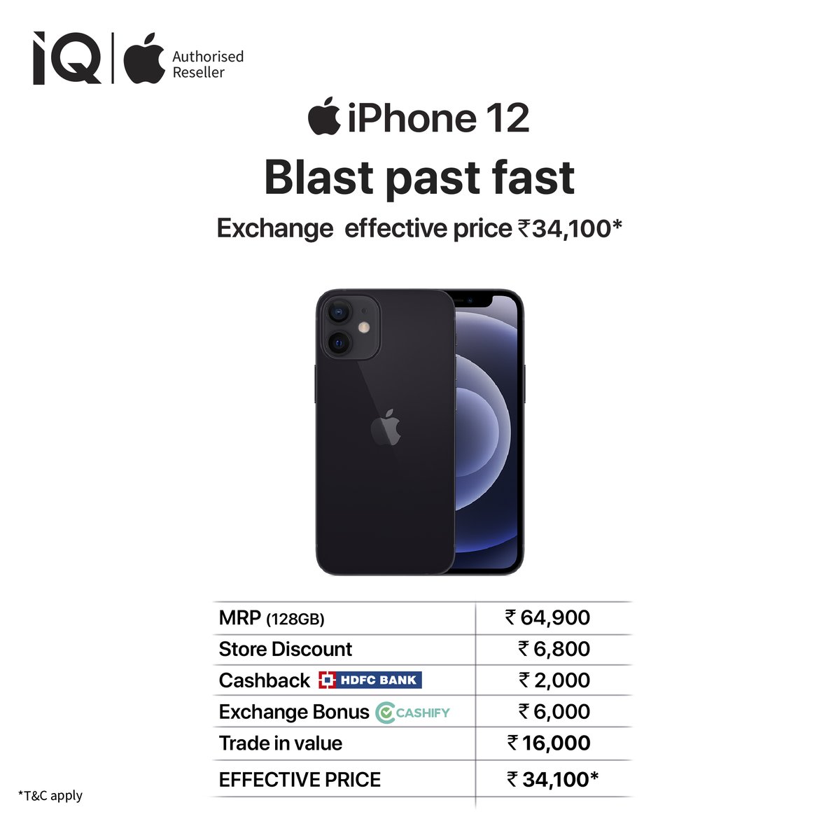 Best time to buy an iPhone is here! Get upto 6000 exchange bonus and upto 2000 cashback on your favorite iPhone.

Visit your nearest IQ store today & switch to iPhone.

#IQStore #iphone12 #appleiphone12 #iphone12offers #iphone12128gb #Kurnool #Attapur #Rajahmundry #Madhapur