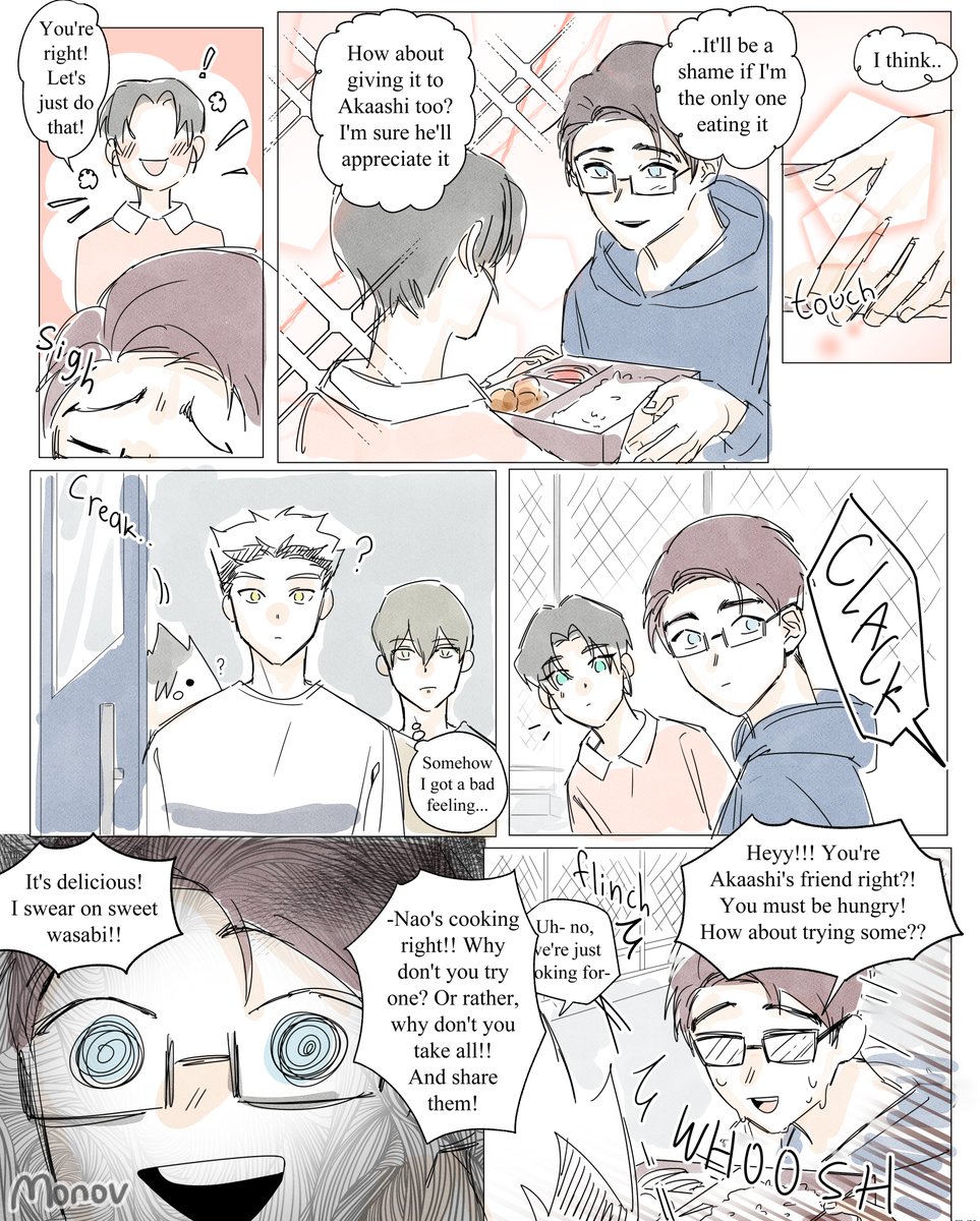 MonovArt's tweet photo. Chapter 32!
Revealing some bits about the past..

Next few chapter might be more heavy so be prepared~

New chapter available on patreon! (Ch 33-35)
Link in the bio~
#Bokuaka #Haikyuu 
(1/3) https://t.co/DDsknMhL9E
