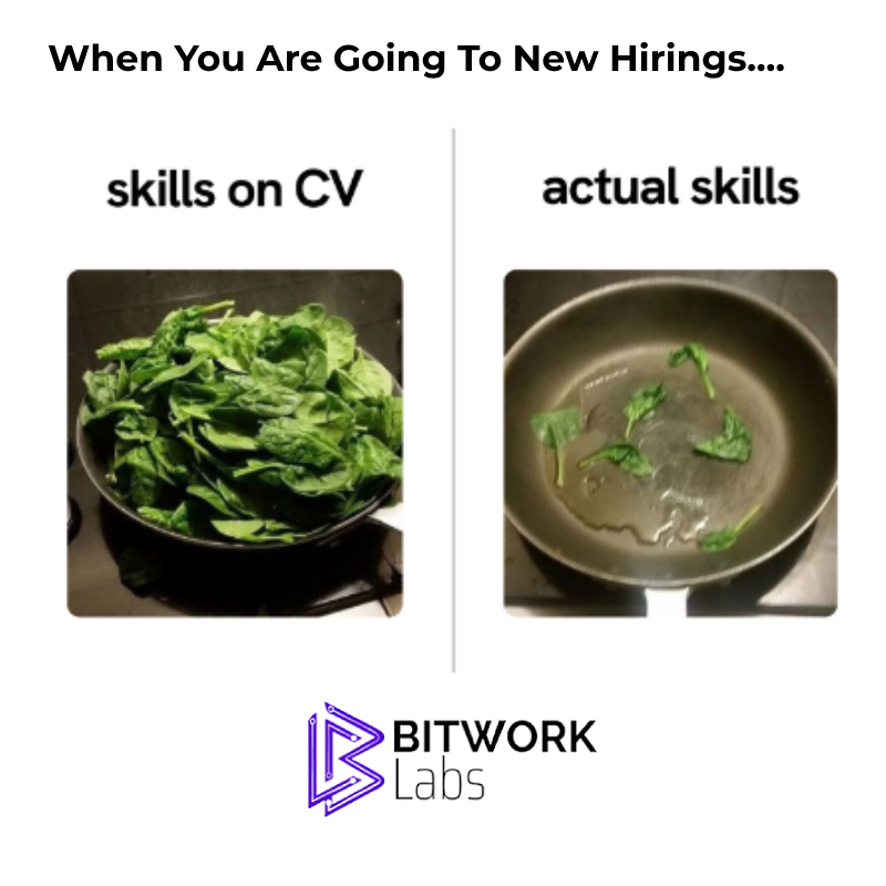 BitworkLabs's tweet image. When you are going to new hirings, you found….
#hiring #newhiring #skills #Bitworklabs #ITcompany #Softwaredevelopment