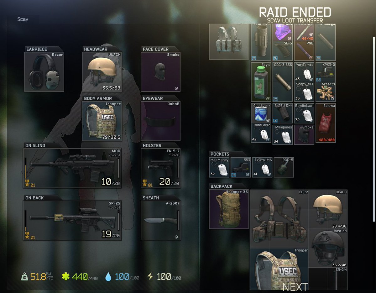 KittyKathex's tweet photo. @onepeg I raise you with my scav run https://t.co/GKgOD8tZVd