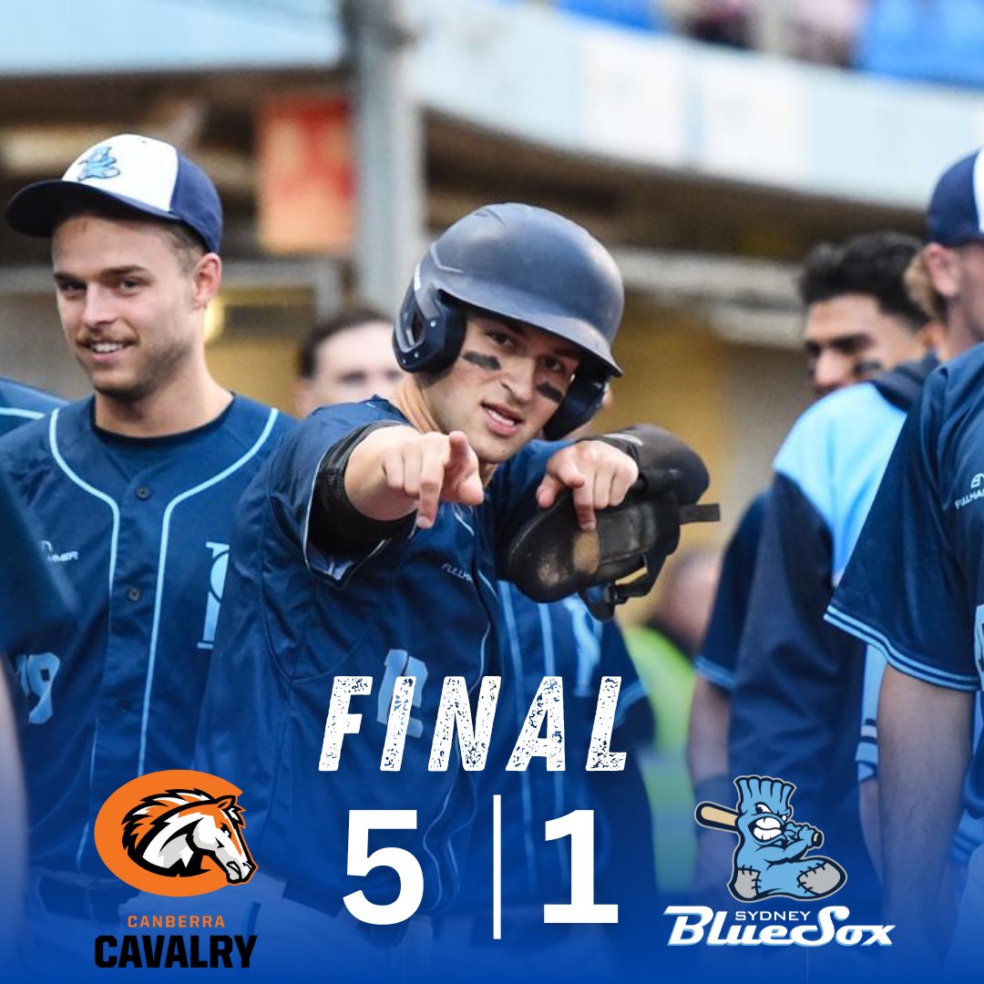 Burns hits a blast but offence can’t get rolling against a strong Canberra pitching performance!

Game 2 starts at 7pm AEDT

#baseball #baseballlife #pittsburghpirates #ThisIsOurTime #RiseTogether #ABL23 #sydneybluesox #ABL