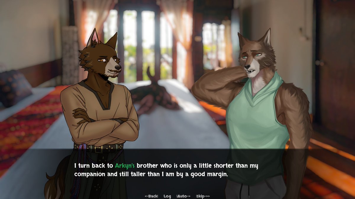 WayfinderVN's tweet photo. Wayfinder v1.7 is now available for the public on https://t.co/ztWpKXW7ML!
More story, sprites, a new font and many adjustments!
https://t.co/4umVVWratj

#furry #vn #fvn #gay #gayvn #visualnovel #furryvisualnovel #Wayfinder #itchio #wolfboi #wolfgiant https://t.co/2UzOylX55Y