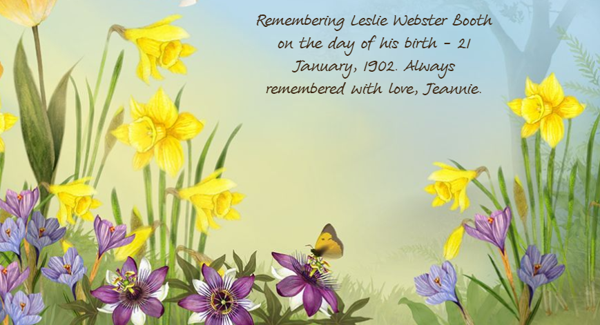 jeanmcollen's tweet photo. 21 January 1902. Today is the 121st anniversary of British tenor, Leslie Webster Booth. Sadly missed but always remembered with love.  Here is a recording of Oley Speaks' 'Sylvia', restored by Mike Taylor to mark the occasion. https://t.co/fCtqI77ZwN https://t.co/lgFPLSiNKN
