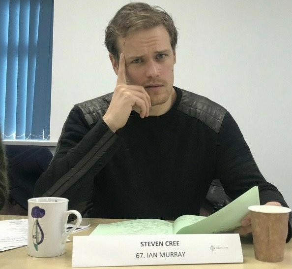 peekaboo_jen's tweet photo. I know we are several years away, but I like to be prepared.

@Outlander_STARZ please ensure that the table read, for the script of final episode of season 8, is filmed.

This is something we will all love to see, after the final episode has screened and we have stopped crying. https://t.co/eWPoSLkqG5