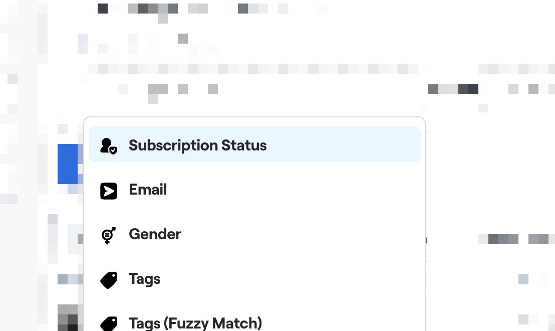 jessethanley's tweet image. Added icons to all the filters in @Bento’s query builder using @webalys plump set. Way easier to find what you need. Should have done it earlier.