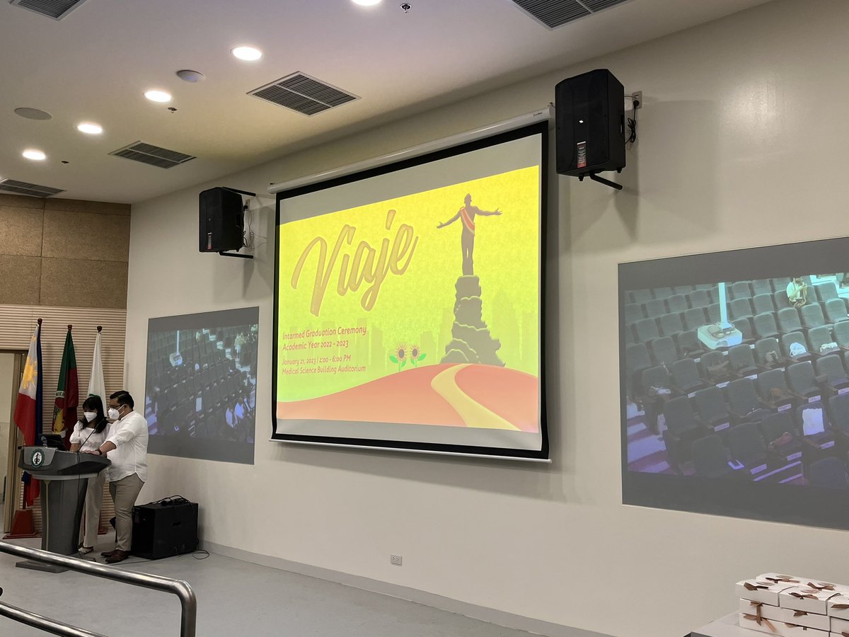 upcm2025's tweet photo. HAPPENING NOW: 

UPCM 2025 Intarmed Graduation Ceremony at the Medical Sciences Building Auditorium.

Take a look at our graduates already in line 🌻 Padayon, UPCM 2025!

#Viaje
#UPCM2025 #DareToBeXXV https://t.co/ZHgtsbxxDU