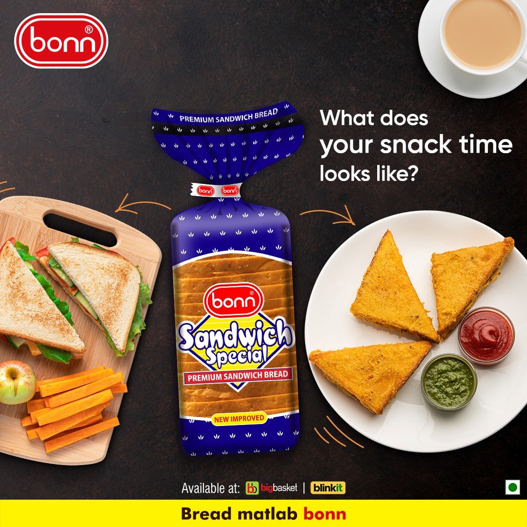 Bonnfoods's tweet photo. Snack time is everybodyβs favourite time!
Tell us what does your snack time looks like?
.
.
#SandwichBread #SnackTime #QualityBreads #Goodness #Foodie #Food #Bread #MorningToast #KhayalApnoKa #ASliceForEveryone #BreadMatlabBonn #BMB #BonnFoods #BonnBread #BonnGroup #BonnIndia https://t.co/rbamb5ctCV