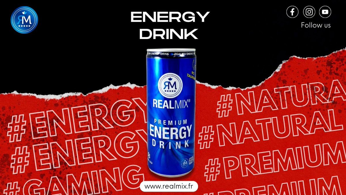 Realmix_France's tweet photo. Une boisson énergisante sans les effets secondaires?🤯On vous présente notre PREMIUM ENERGY DRINK.🔵
Caféine x Guarana = Naturel 🍀
C’est sans taurine alors aucun risque sur la santé. Venez goûter la différence 😎
#cafe #Booster #force #drinks #energy #Vitality #boisson #boost https://t.co/NYfJZW2IPO