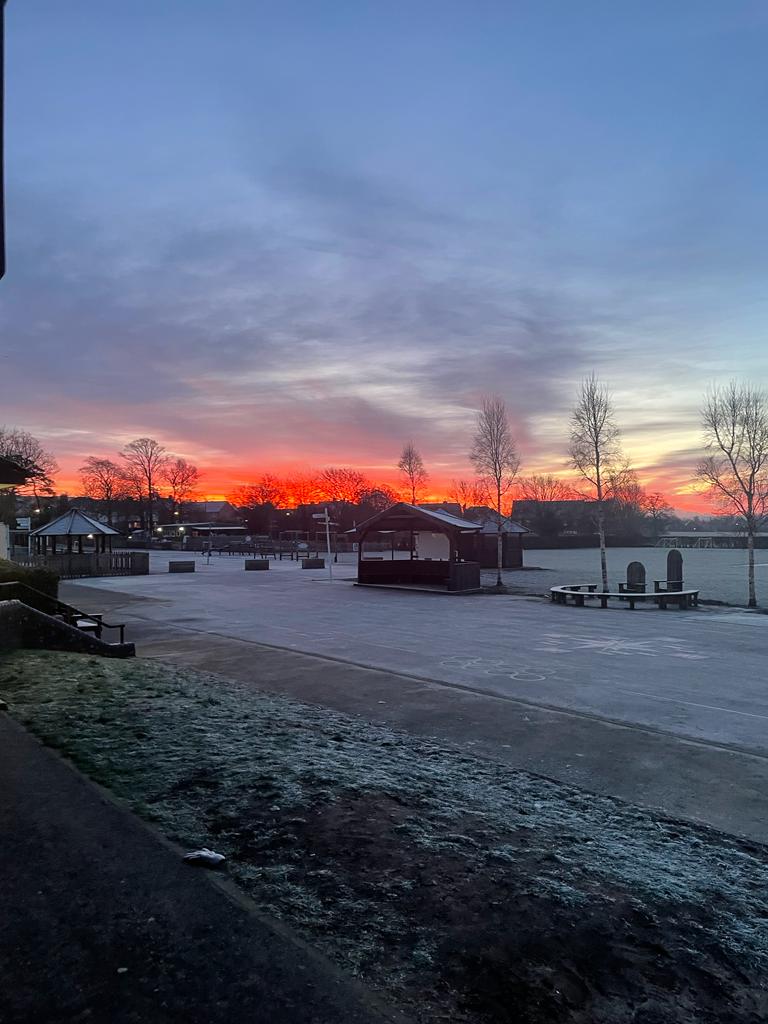 We wanted to share another wonderful #nofilter picture of our playground and grounds taken by Miss Westall on Thursday morning as she arrived at school. What wonderful colours over #reigate. We are so lucky to have such amazing grounds 🥰