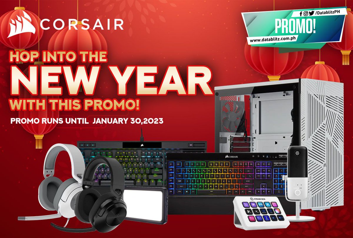 DataBlitz on Twitter "HOP INTO THE NEW YEAR WITH THIS PROMO! 🐇 Corsair