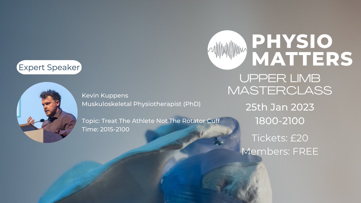 Physio Matters (@tpmpodcast) on Twitter photo 🧵/8
Speaker: <a href="/KevinKinecoach/">Kevin Kuppens</a>
Topic: Treat the athletes not the rotator cuff
Last but not least, expect some gold from Kevin 💪🏾 🧵/8
Speaker: <a href="/KevinKinecoach/">Kevin Kuppens</a>
Topic: Treat the athletes not the rotator cuff
Last but not least, expect some gold from Kevin 💪🏾
