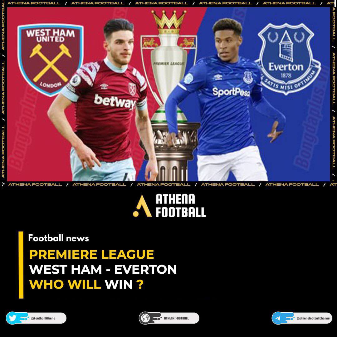 FootballAthena's tweet photo. ⚡️PREMIER LEAGUE: WESTHAM VS EVERTON FOOTBALL MATCH ⚡️

➡️ Details: https://t.co/BrK6wIf4no

➡️Social channel: https://t.co/FVbth9qPLu https://t.co/oRW256uhSQ