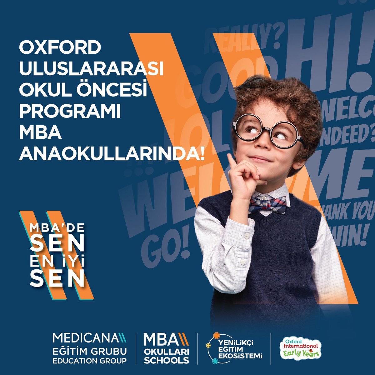 Oxford uluslararası okul öncesi programı MBA Anaokullarında!

#MBAOkulları #MedicanaEğitimGrubu
#MBAYenilikçiEğitimEkosistemi #BaşarıTasarımı