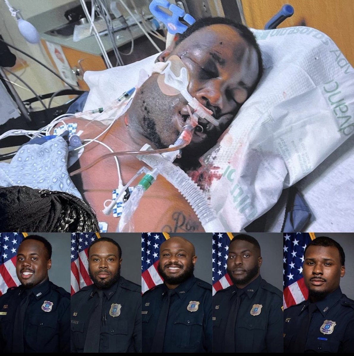 Black police officers brutalizing other black citizens. Innocent black man was brutalized and murdered by five police officers black police officers all of them are fired, but they need to be charged for murder.