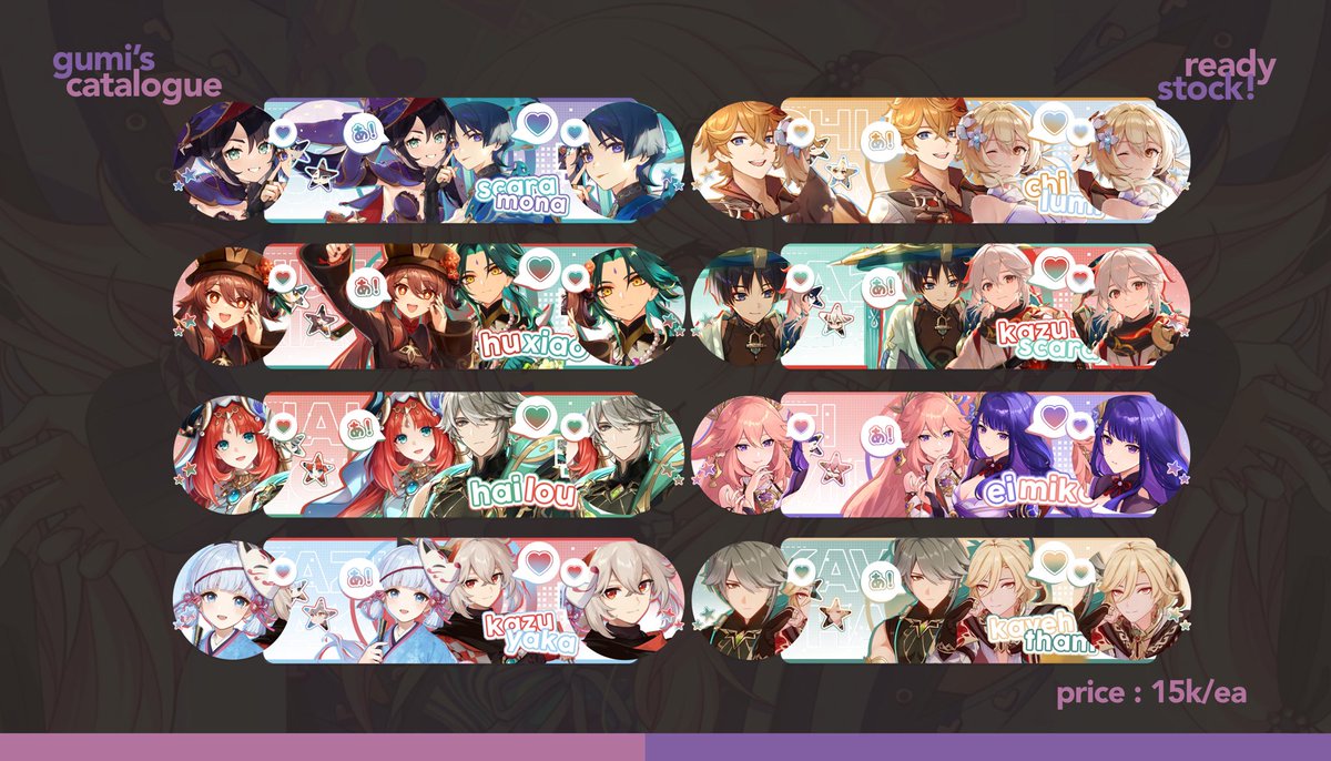 czhifuyu's tweet photo. help rt? thank youu 

haloo aku ada layout genshin couple ready stock nih 👋🏻 bisa di take mulai jam 17.00 WIB nanti ⏰ get 2 PNG ava &amp; 1 JPEG header. bisa booking dengan book fee +1k 🫶🏻 avail via QRIS ⭐️

#zonauang #zonaba https://t.co/vPlzd7GMtq