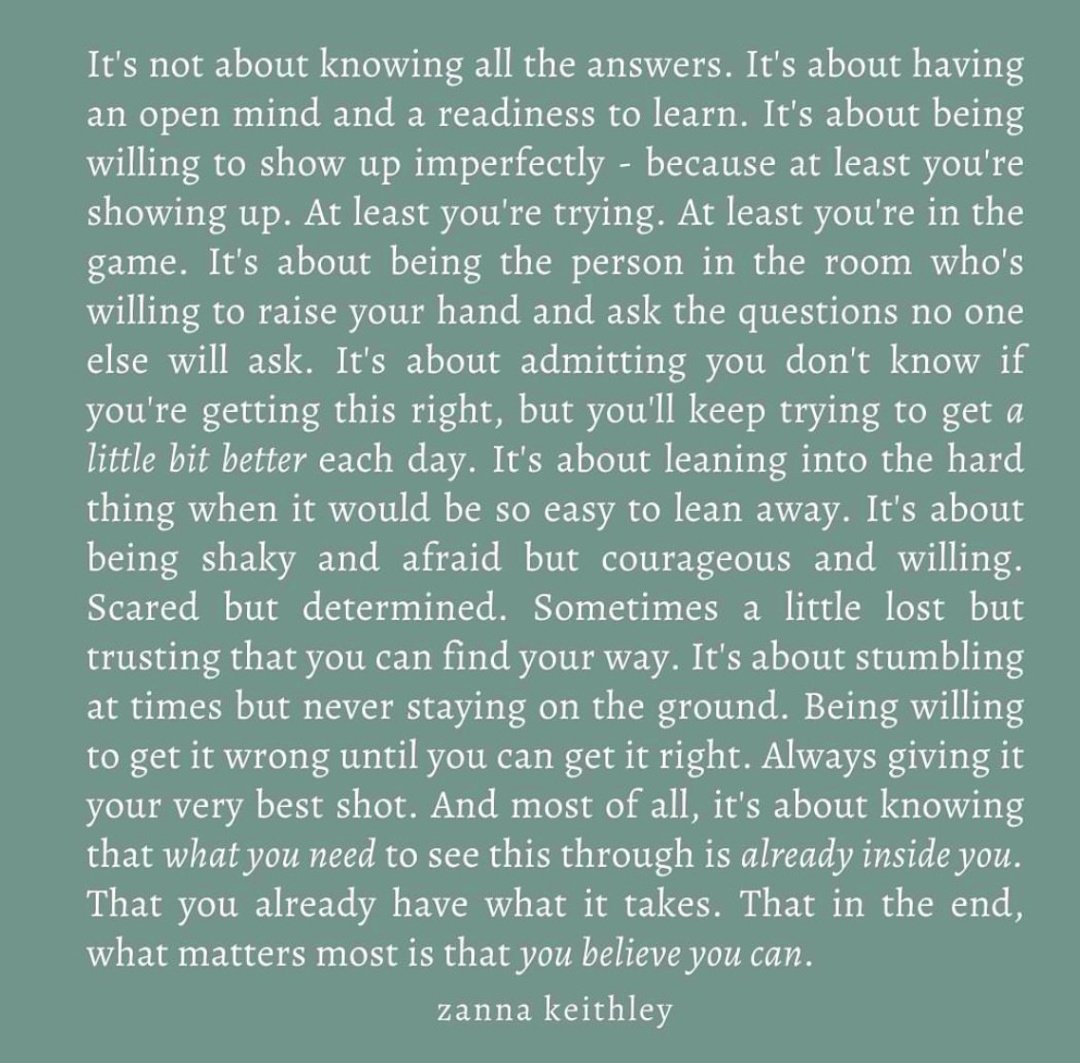 Best thing i read today! 💯
Just believe that you can...