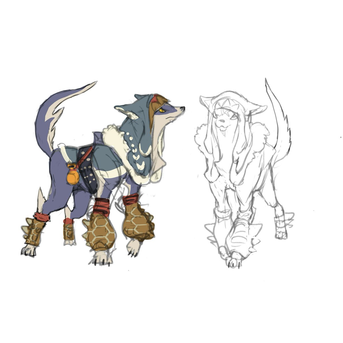 Kogath on Twitter "RT MHinfo_en "Monster Hunter Rise Sunbreak” Concept Art Palamutes