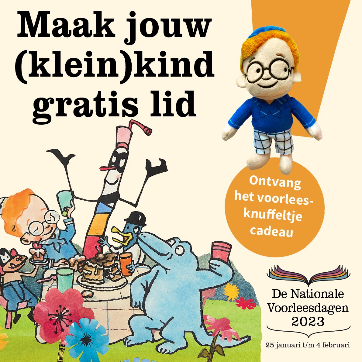 Aanstaande woensdag gaan De Nationale Voorleesdagen van start. Is jouw (klein) kind geen lid van de bibliotheek? Kinderen tot 18 jaar zijn gratis lid. Extra leuk? Tijdens De Nationale Voorleesdagen krijg je Maximiliaan, het voorleesknuffeltje erbij. 📚📖