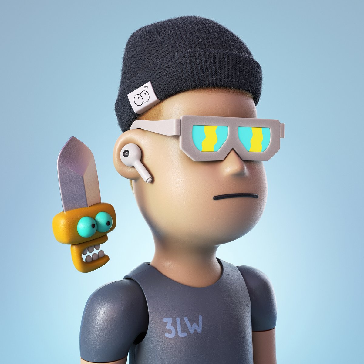 I'm enjoying working on <a href="/3LandersNFT/">3Landers 👀</a> derivatives and want to do it in an analog boy style. I want to make it to the community. I talked to <a href="/NatChittamai/">Nat 🐧✳️</a> so this piece of work happened. Let's all follow up the next piece will do.📺🎮💯