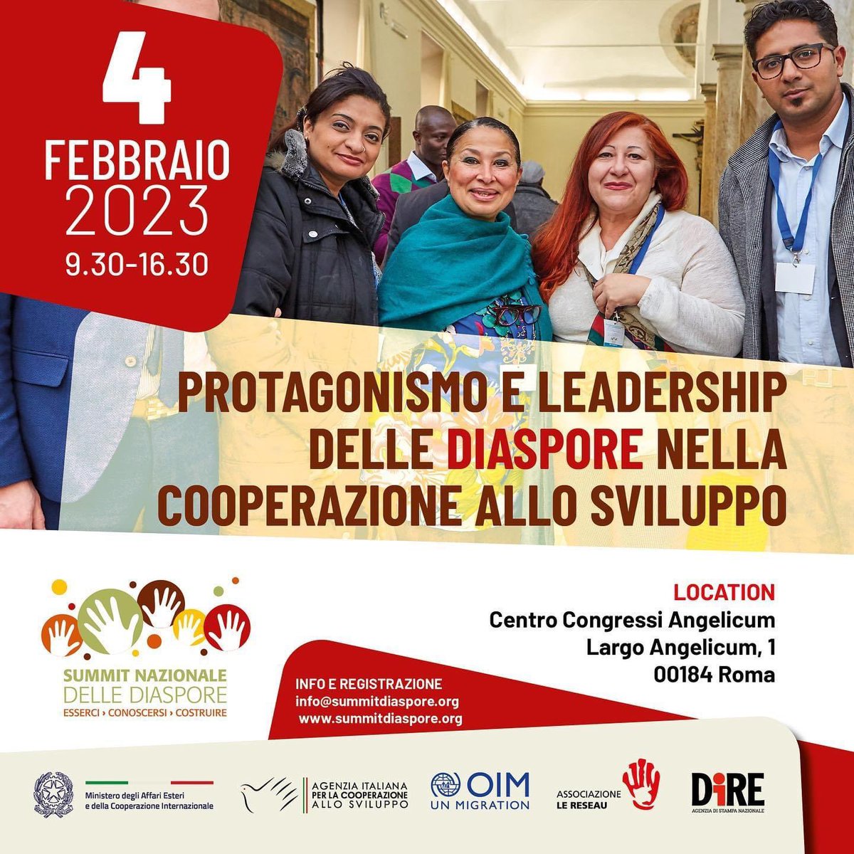 so il Centro Congressi Angelicum per esplorare il protagonismo e la leadership delle diaspore nella Cooperazione Italiana.
 
Info: bit.ly/3k6Fals
.
#summitdiaspore #dtf #cooperazioneitaliana