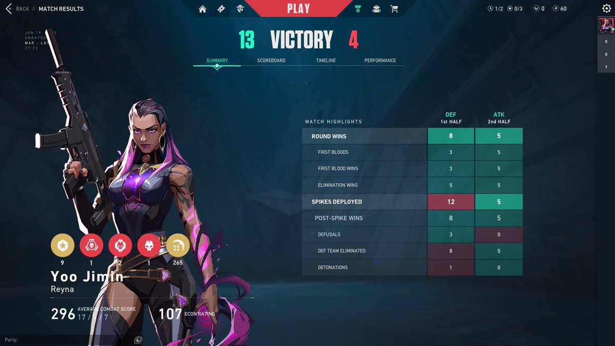 ga2raid's tweet image. first time using reyna, not bad..