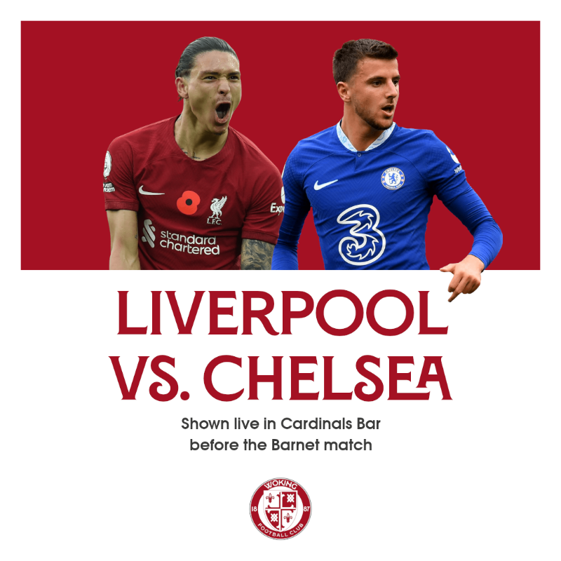 wokingfc's tweet photo. Join us at @laithwaitecomm this Saturday ♦️

🍻 £4 happy hour Madri, Carling and Cider
📺 Liverpool vs. Chelsea showing
🎤 Live music post-match
