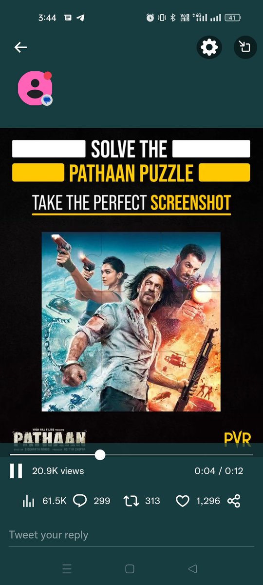 Imshoeb2's tweet photo. @_PVRCinemas #YRFSpyUniverse #YRF50 #Pathaan https://t.co/r5duhZXxsJ
