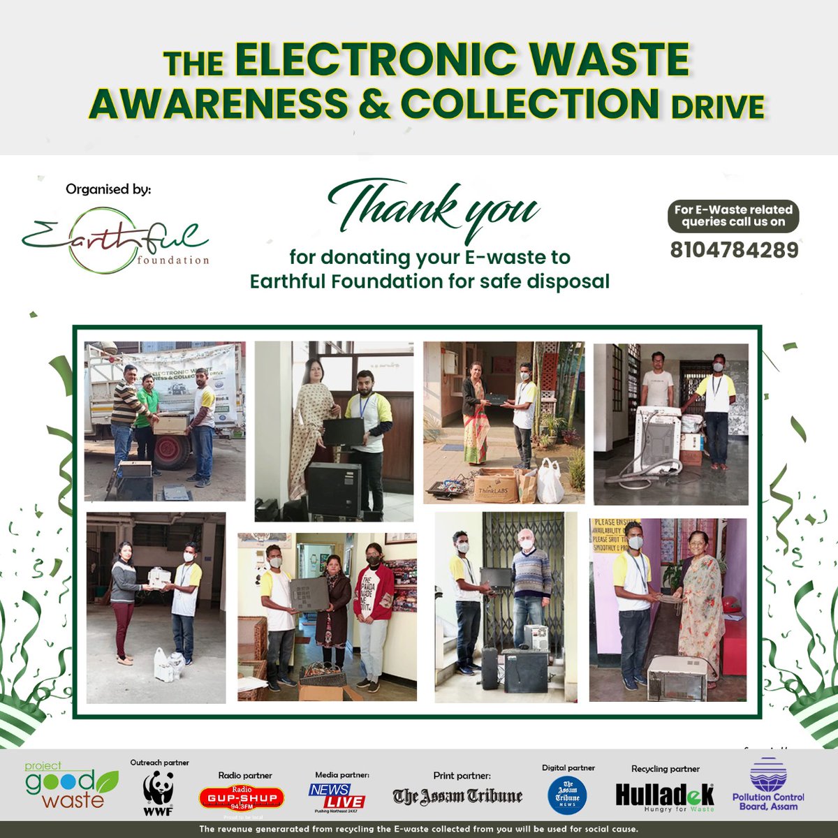 EarthfulF's tweet photo. We are grateful to all the residents of Guwahati who generously donated their E-waste for a social cause. Together we moved a step closer to sustainable development! 

For E-waste related queries, Call us at 8104784289
#ewastedetoxdrive2023 #Ewasteawareness #eWasteCollectionDrive https://t.co/UuoMXPtOtH