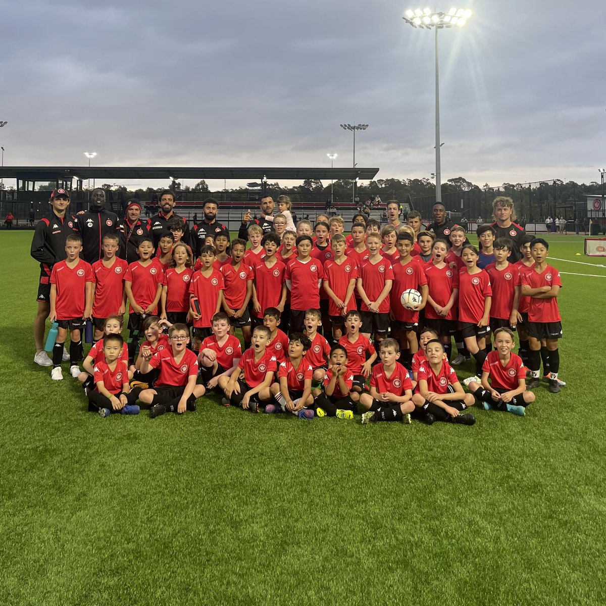 wswanderersfc's tweet image. It was awesome to have some of our @aleaguemen players at our Pre-Academy Development Program tonight! #WSW