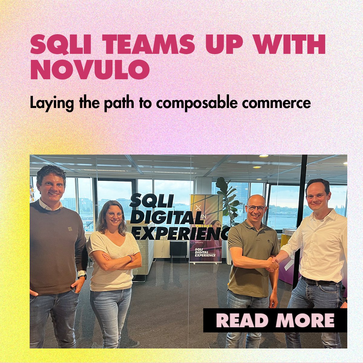 SQLI_NL's tweet image. [News] By further expanding our partner ecosystem with @Novulo, we aim to better support organizations in their need for greater agility, transitioning to #ComposableCommerce and a data-driven approach.

Read the full partnership announcement: okt.to/Wlz85n