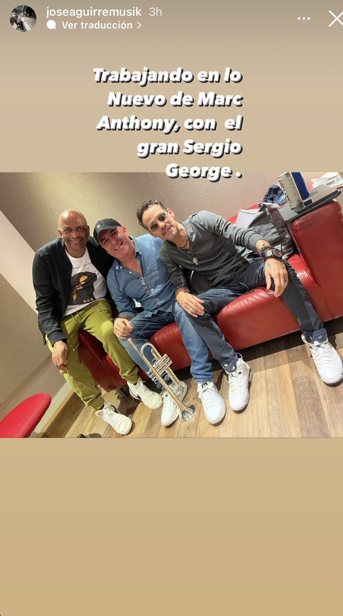 aeentershow's tweet photo. @AguirreMusik  @sergiogeorge @MarcAnthony   #2023goals https://t.co/ERVvxVWi39