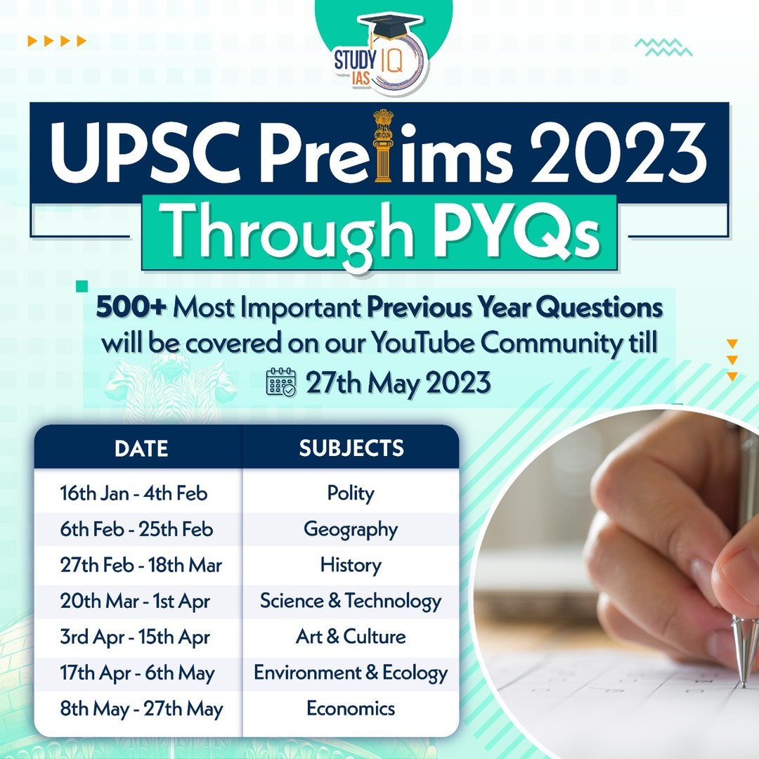 upsciq's tweet photo. Practice PYQs daily with this new initiative of StudyIQ IAS.... See you on YouTube community.
#practicepyqs #prelims #studyiq #prelimspreparation #prelims2023 #prelimsbatch #prelimspyqs #prelimsmcqs #upsc #cse #ips #ias https://t.co/sa8RBMkXIN