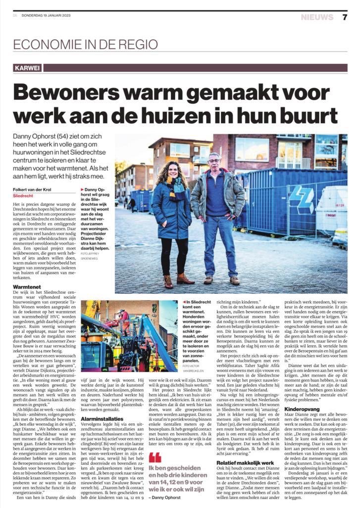 TA_Spek's tweet photo. Hoe je van de energietransitie een win-win-win maakt. Inwoner Danny ziet om zich heen het werk om woningen klaar te maken voor het warmtenet. Als het aan hem ligt, werkt hij er straks aan mee. #aardgasvrij #warmtenet #beroepentuin https://t.co/WYrk2EwbVm