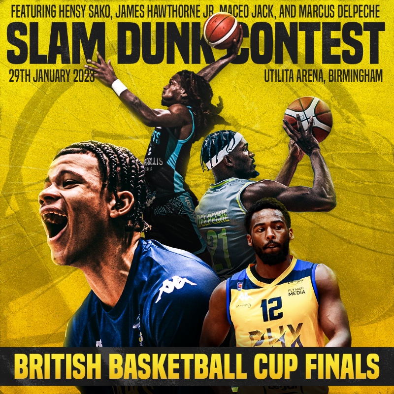 britishbasketm's tweet photo. THIS is going to be🔥

We've got an EPIC line-up for the #BritishBasketball Cup Final Slam Dunk Contest on January 29!

➖@DelpecheMarcus 
➖@MaceoJack33 
➖@hensy 
➖@tookiejames1

🎟️Read more and get your tickets to the Cup Finals below!

#KnowOurName #BritishBasketball