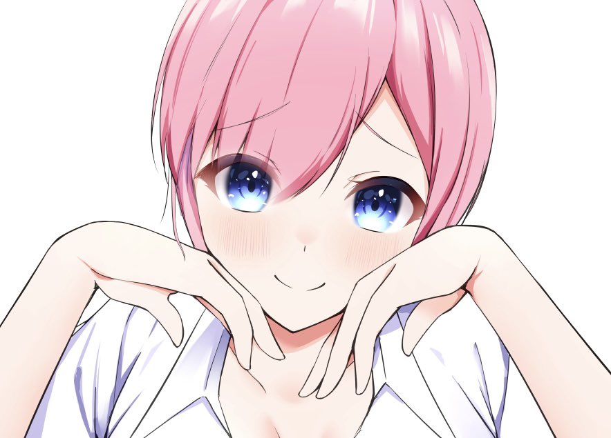 ほめてれさんがTwitterに投稿した中野一花(五等分の花嫁)のイラスト。