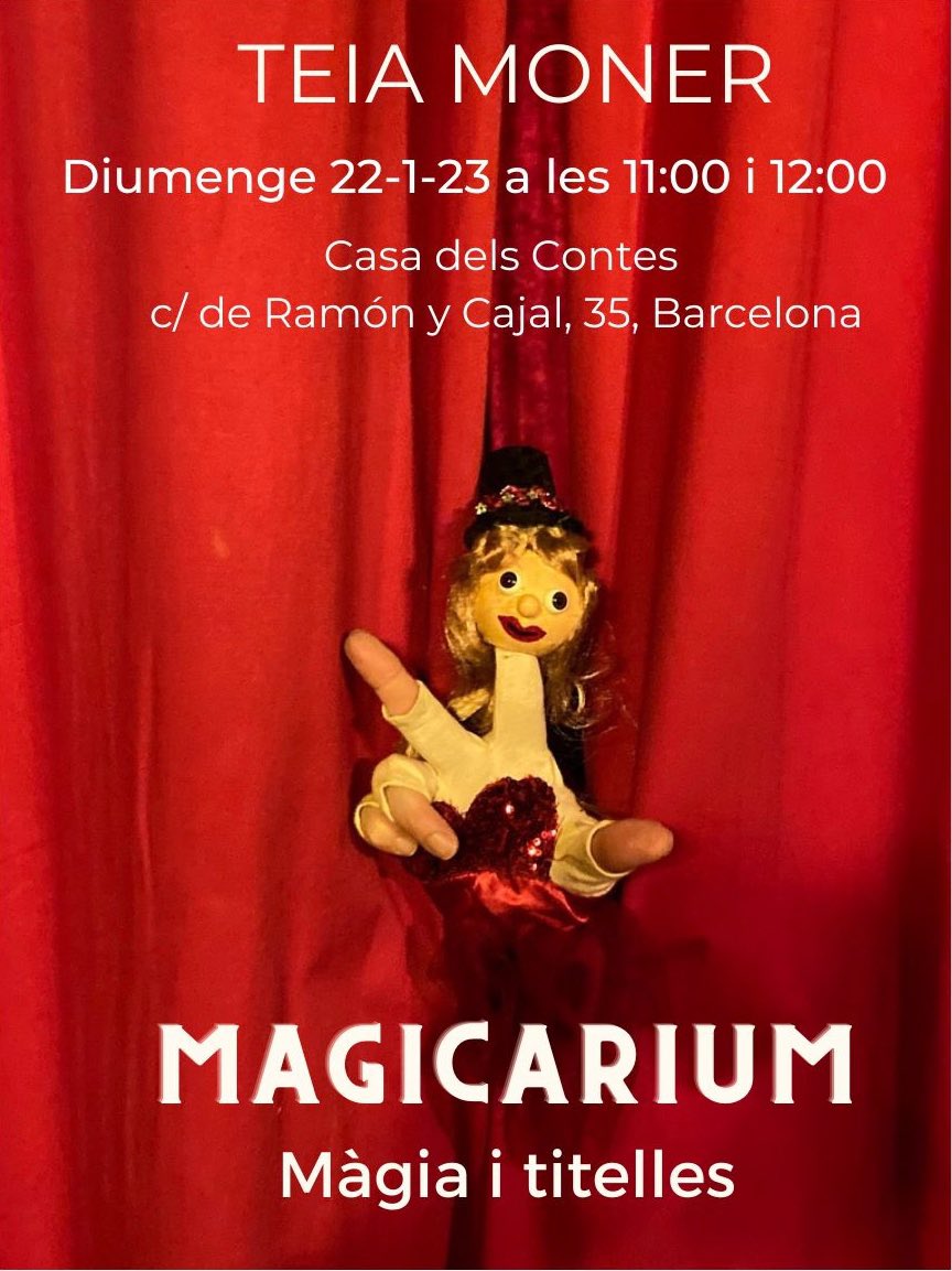 TEIAMONER's tweet photo. Us estem esperant! Tenim moltes ganes de compartir la màgia de la cultura!! @casadelscontes @AddauraCia @MitTeia @EscenaFamiliar @ciatre_teatre @UnimaEspana @EspinosaMiquel @cmoner #magia #titelles #teiamoner #teiamonermagicarium #cultura https://t.co/HjoZzHMURE