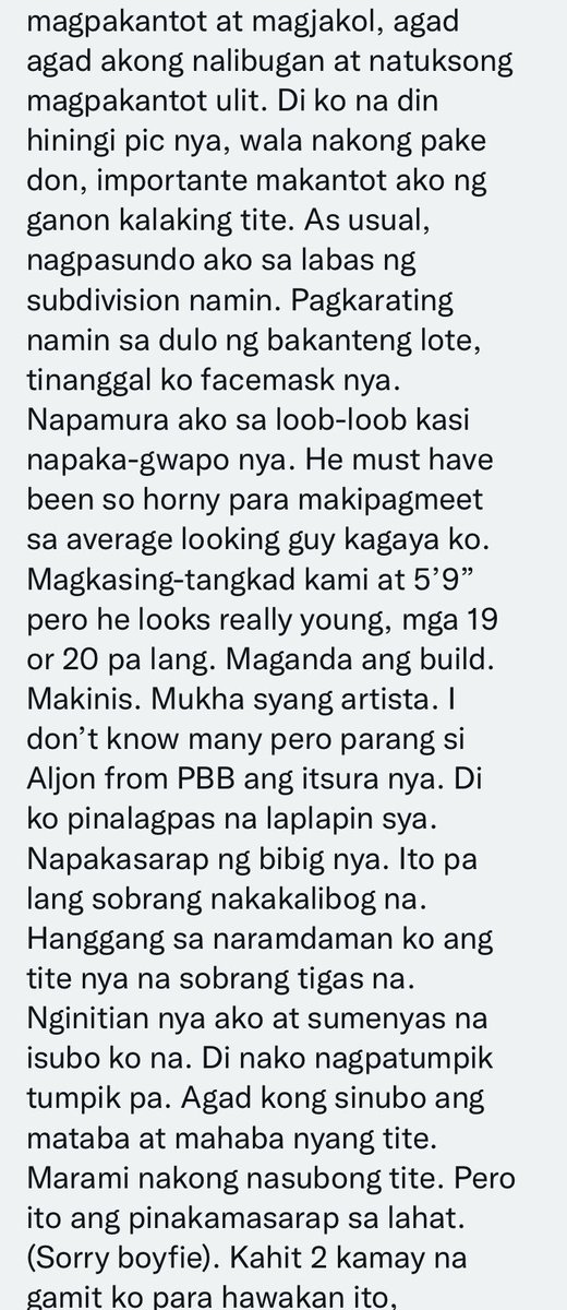 lustforcheating's tweet photo. LUSTFUL CHEATING | ENTRY #019-1
Yung pinagsawaan ng ibang mga lalaki ang butas mo pero walang kaalam alam ang jowa mo π #cheatingboyfriend #cheatinghusband #cheatingph #cheatingsex #gaycheating #cheatingbf https://t.co/niRJs8ROg8