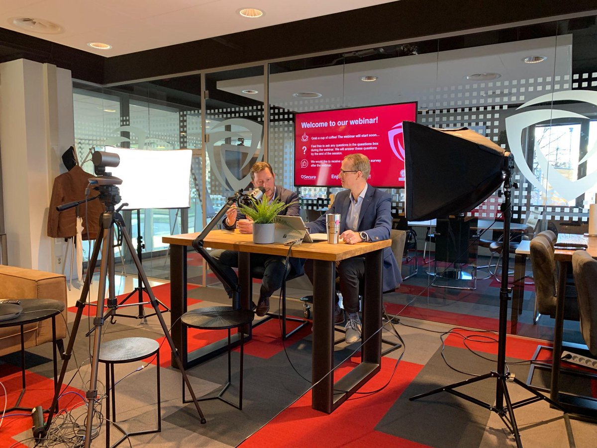 Ready for broadcasting! Our webinar on NIS2 will start in 10 minutes at 11 AM. Want to join? Click here: register.gotowebinar.com/register/31792…
