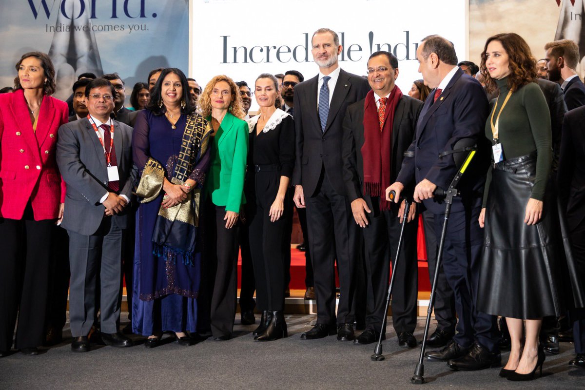 Honour and delight meeting King Felipe VI and Queen Letizia. We are #IncredibleIndia but he is an incredible King, gracious, intelligent, and full of affection for India. Both Majesties embody the best of #Spain.