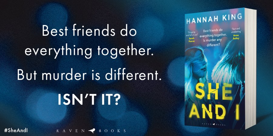 ce_seymour's tweet image. Happy paperback publication day to @_HanKing for #SheAndI! 

⭐️‘A taut and unrelenting mystery, expertly woven with the bruising drama of girlhood.’ @annafbailey 
⭐️‘Not only beautifully written, but gripping and full of soul.’ @SarahVPearse 
tinyurl.com/yz9sm2dh