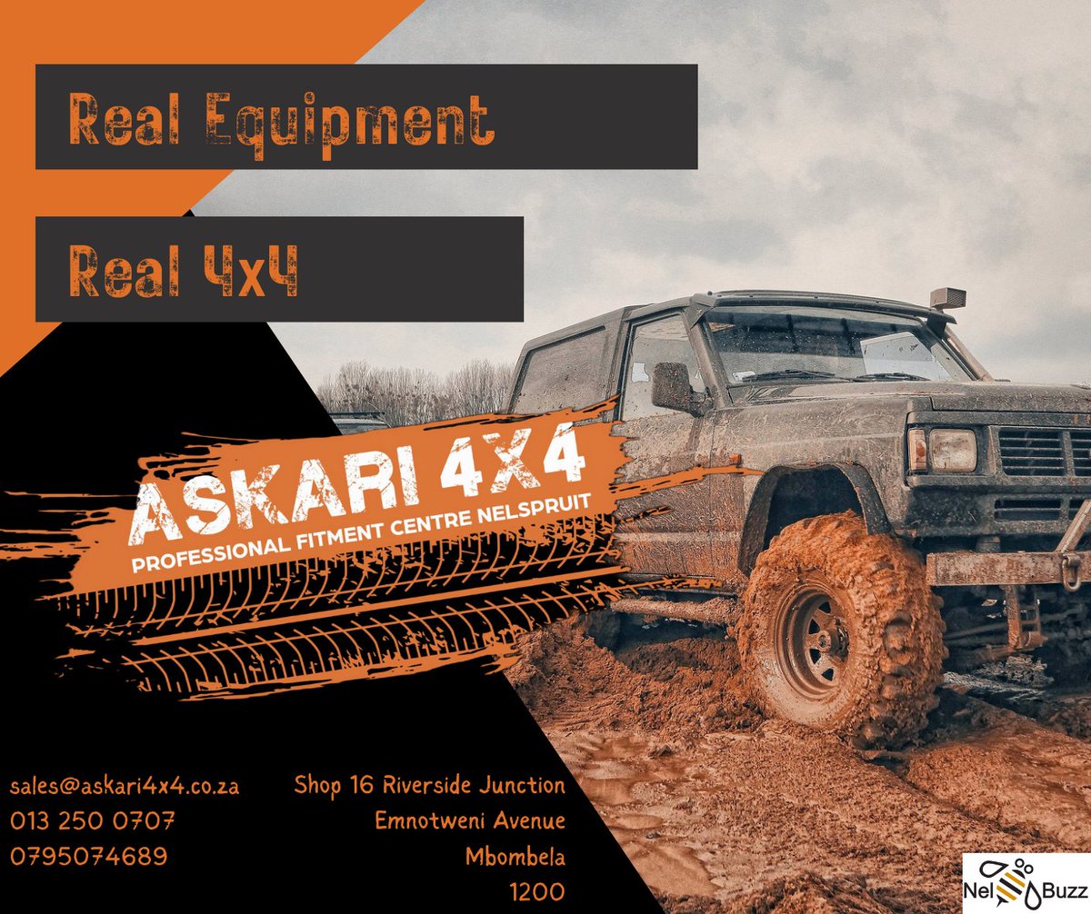 Professional 4x4 Accessories Fitment Centre.
For the best workmanship and quality products come visit us @ Askari 4x4 Nelspruit
Conqueror approved service and repairs agent
Visit us at:
Shop 16 Riverside Junction Centre, Emnotweni Ave
Contact us for your quote today:
013 250 0707