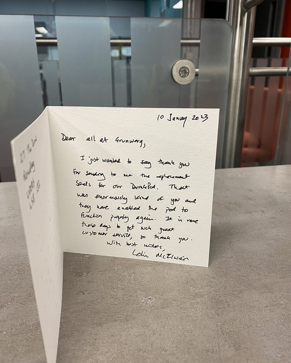 So lovely to receive this thank you card from a happy customer 🥰.
We aim to provide above and beyond customer service, so it is wonderful when that is recognised 🙌.

#customerservice #happycustomer #thankyoucards