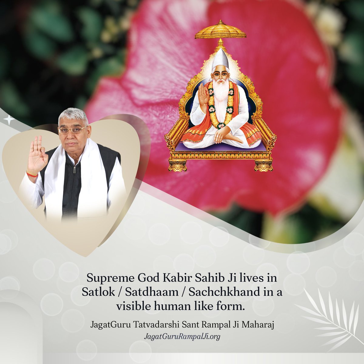 #GodMorningThursday

Supreme God Kabir Sahib Ji lives in Satlok/ Satdhaam/ Sachchkhand in a visible human like from.
#motivationthought