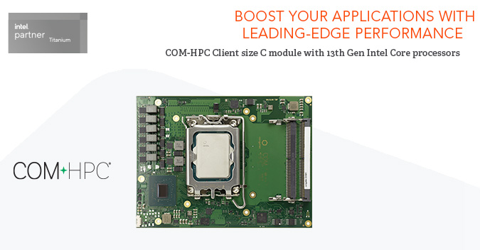 congatec's latest COM-HPC Client modules based on 13th gen Intel Core technology with up to 24 cores unlock new levels of performance for high-end industrial, medical, and edge applications utilizing AI and ML bit.ly/3GP2HyN @Inteliot #edgecomputing #raptorlake #COMHPC