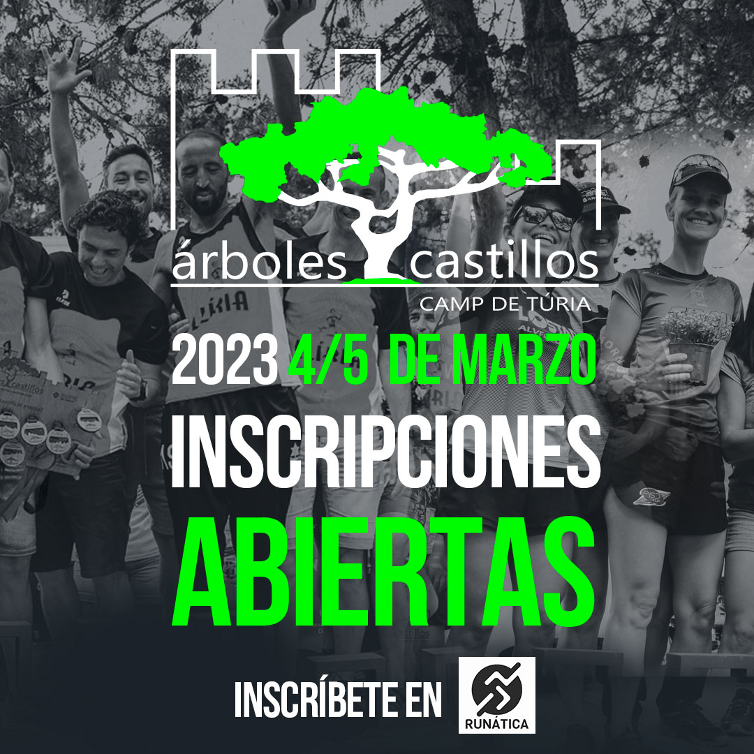 Inscripciones abiertas para la Carrera Árboles y Castillos Camp de Túria. Pincha aquí runatica.com/event/xiii-car… y conoce todos los detalles de la prueba por equipos del 4 y 5 de marzo #campdeturia #fentcomarca #mancomunitatcampdeturia