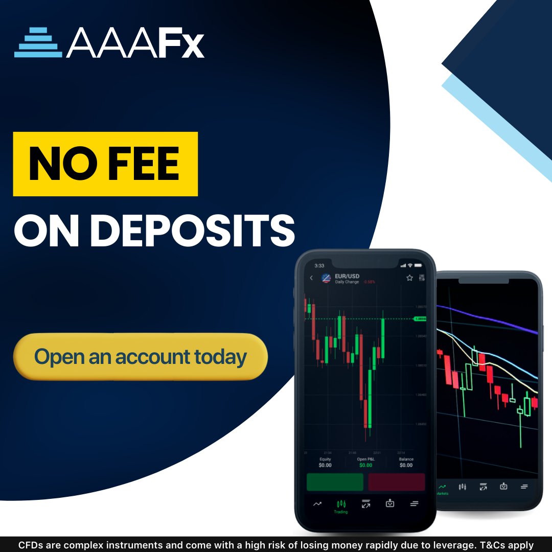 AAAFxOfficial's tweet photo. Now open an account with no fee π« on deposit π° and enjoy trading with lightning-fast execution β‘, zero commission 0οΈβ£, low spreads, and high leverage.
https://t.co/TXjFN1GnHj
#TradingWithAAAFx #Deposit #ForexBroker https://t.co/Rg3GKkUq0q