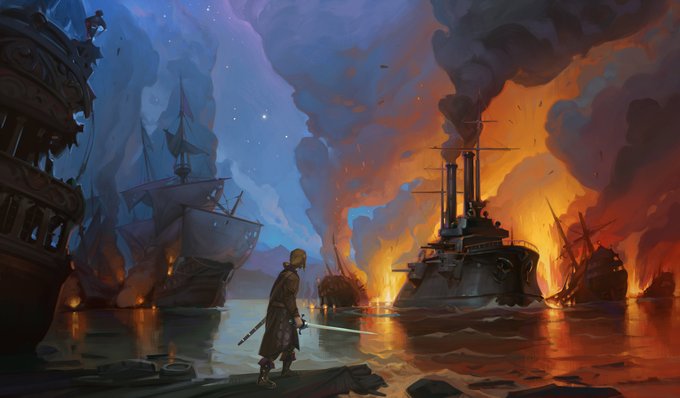 「scenery warship」 illustration images(Latest)