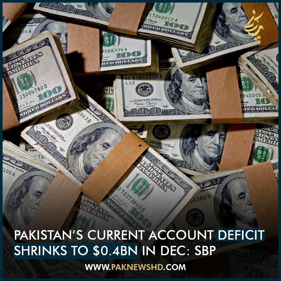 hdpaknews's tweet image. Pakistan’s current account deficit (CAD) fell to $0.4 billion in December 2022 after a whopping decline of 78%, the SBP said on Thursday.
#dollars #pakistan #currentaccountdeficit #statebankofpakistan #IMF #breakingnews #latest #PakNews #paknews #paknewshd #PAKnewsHD