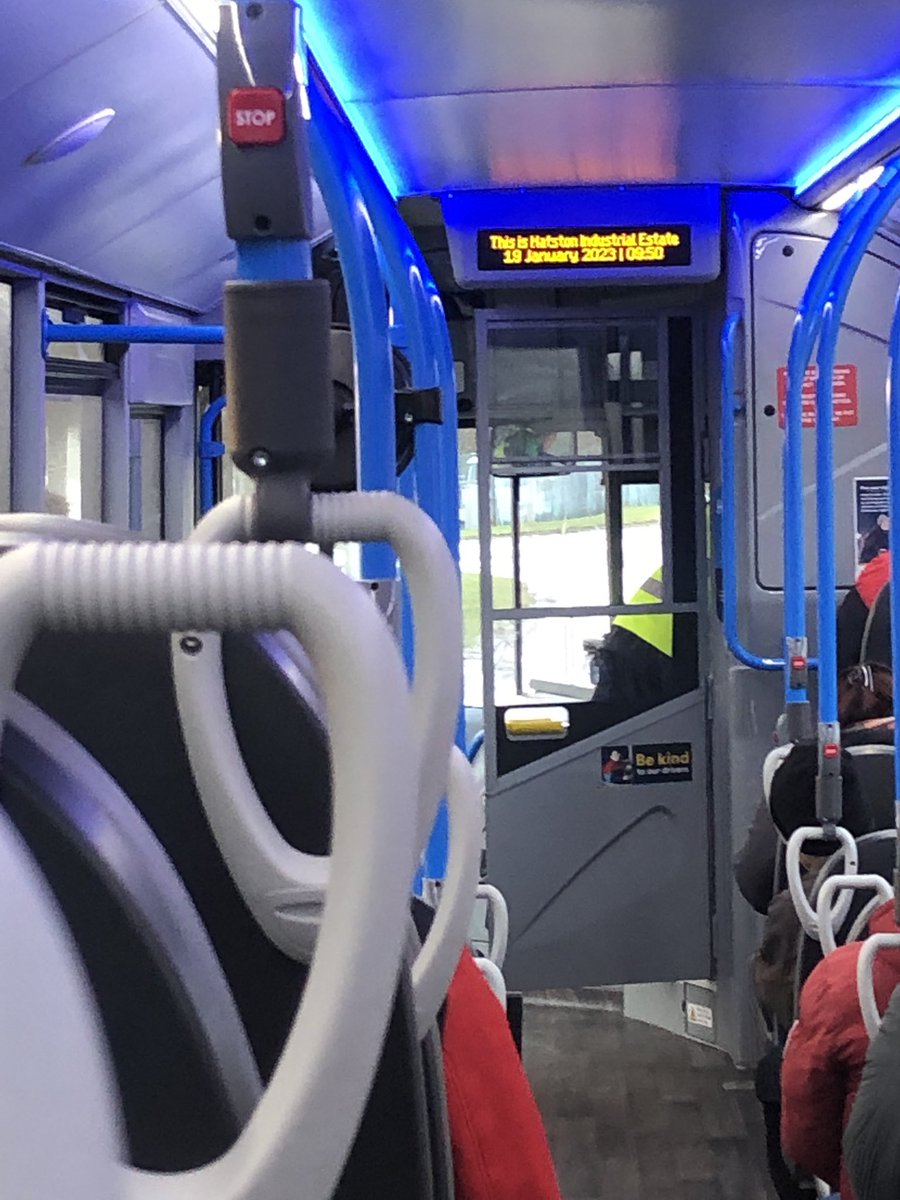 anna_g's tweet photo. . @StagecoachHLand your Orkney  driver as he hands over to the next driver “sorry I’m late, there were cyclists EVERYWHERE”. I was watching the road and didn’t see 1. Also, humans on bikes should not be seen as an inconvenience. X1, 9:50am. Male. Glasses. https://t.co/YuesTlDouy