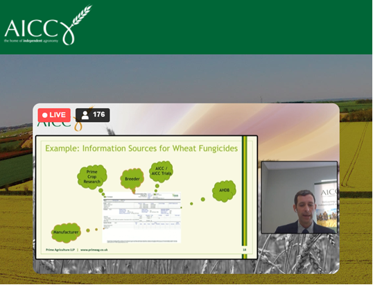 Useful reminder from <a href="/JamesMSouthgate/">James Southgate</a> <a href="/Prime_Ag06/">Prime Agriculture</a> talking at #AICC23 Industry Day, that agronomists <a href="/AICC1981/">AICC-UK</a> get access to huge amounts of independent information on key subjects such as wheat fungicides